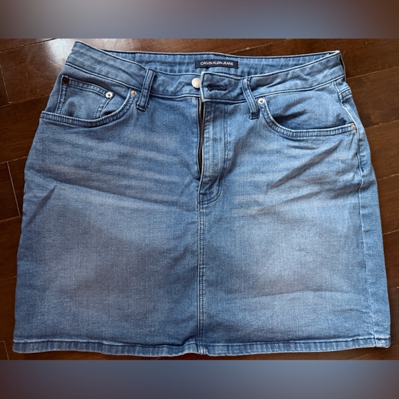 Light Blue Denim Skirt - Picture 3 of 5